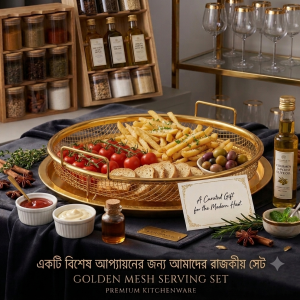 Golden Mesh Serving Set